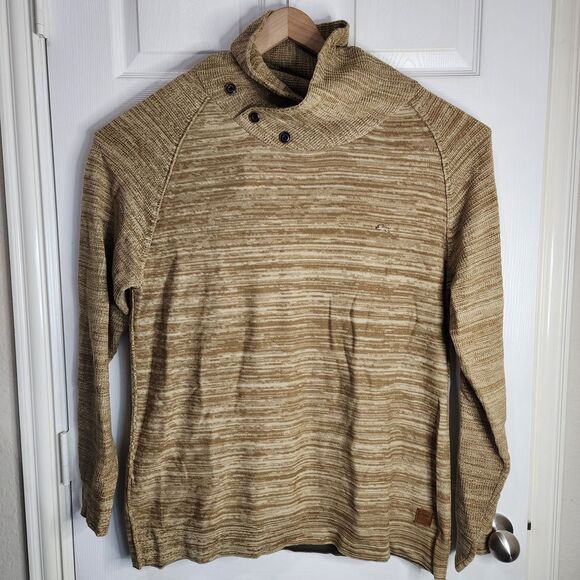 A. Tiziano Sweater Men's‎ 2XL Pullover Button Collared Knit Brown - Picture 2 of 5